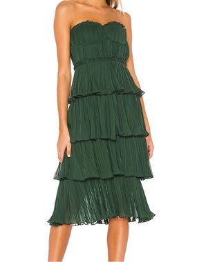 Lovers + Friends Emerald Green Midi Dress